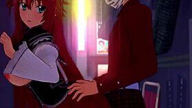 High School DxD NTR Madness 3: Rias Gremory Craves More Behind Issei In Full 1Hr Movie With Sheer And Ptrn Fantasyking3