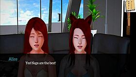 In My New Family, the Cartoon Characters Engage in Erotic Adventures