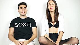 lustery july and larc in homemade blowjob and fucking session