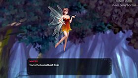 anime cartoon episode with a character noticing a large package.