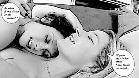 Judith really loves eating pussy in this hentai.