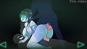 wow, ella finale gets fucked by kathulu's monster cock in halloween game