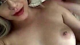 Big tits teen playing with new dildo 😘