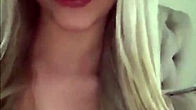 Big tits teen playing with new dildo 😘