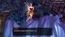 anime cartoon episode with a character noticing a large package.