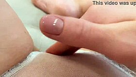 i jerk off my creamy pussy with wet panties and cum loudly