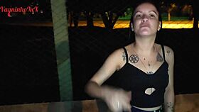 hot skinny latina milf vagninho and holy rubi piss and show ass in park