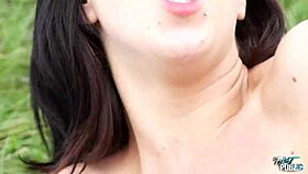 hot brunette teen 18+ needs to fuck in public fields