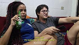 Rennan Luna Fucks Two Hot Teens During Brazil Game