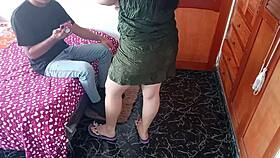 Raw Interracial Fuck with Brunette Girlfriend Swallowing Huge Cum