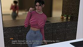 Bathroom fingering pose.