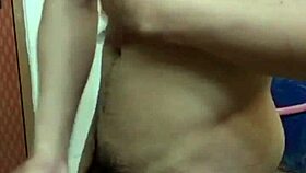 Gay vietnamese guy masturbates passionately.