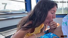 Beauty Sucks Cock On Ferris Wheel