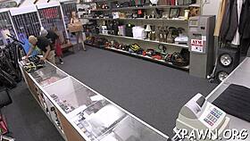 Daring Slut Blows And Fucks In The Shop, Tight Pussy Pov