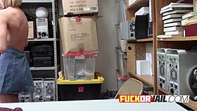 Beautiful Skinny Blonde Rides Monstercock in Office!