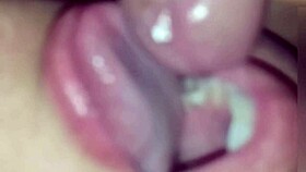 Wife begs for vitamin, gets massive cum facial instead.