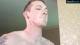 Jackson Rams Brad's Tight Ass During Bicep Curls