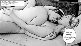 Judith really loves eating pussy in this hentai.