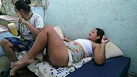 it's a beautiful day, let's enjoy sex outdoors with my friend's whore