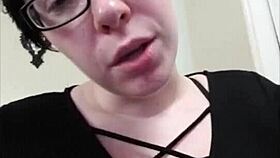 big tiddy goth humiliation sexting compilation, what does she say?