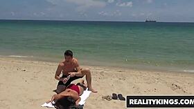 in realitykings 8th street latinas, sweetie evie, a blonde latina milf, sucks cock in fishnets and heels on the street