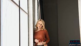 curvy blonde milf anna sophia berglund strips and poses sexily