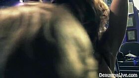 deauxma submits to hartley with whipping n bondage