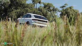 mia hayes gets suggestive in her porsche cartoon hentai.