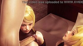 In Nier Automata, he fucked the twin sisters in a wild orgy.