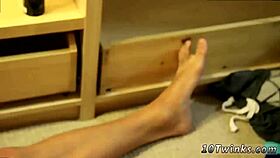 Are slim twinks masturbating in bathroom?