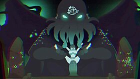 wow, ella finale gets fucked by kathulu's monster cock in halloween game