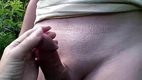 Is the Sexy Milf Frina Undressing a Young 18+ Guy Outdoors for a Taboo Handjob and Cumshot?