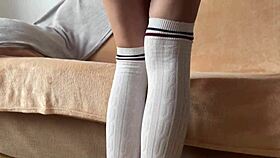 Kinky roommate gets her first anal fuck after begging for weeks