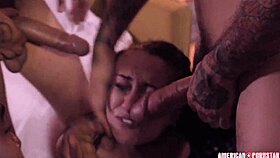 Mandy Muse's asshole wrecked in wild anal gangbang 😈