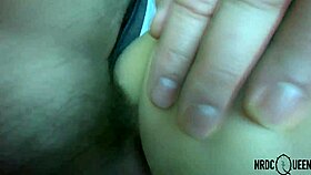 Mature coworker rides errand boy on Valentine's Day