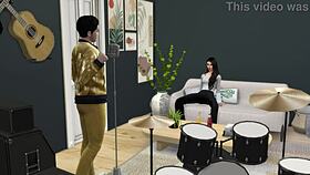 Mila Kunis rides ass in simporn with Elvis