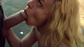 sexy violet blue loves outdoor blowjobs!