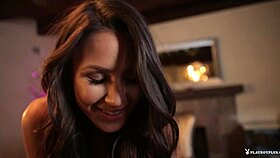 Playboy Candace Leilani Strips and Rips Clothes