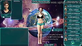 Stranded in space, chatting with the mature girls