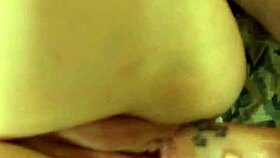 Young tattooed pussy tight on POV cock