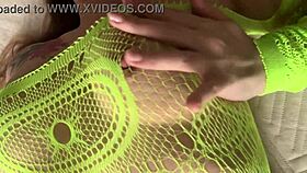 Beautiful babe with natural tits invites you to jerk off to her homemade video