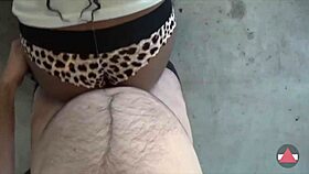 Pov creampie in panties during doggystyle