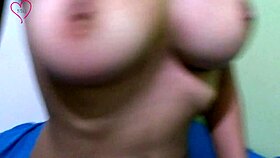 cute skinny brunette indian girl films her solo video.