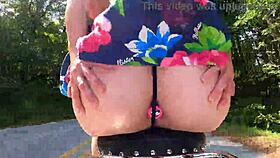 Ever Seen a Butt-Plugged Wife Turn Motorcycle Ride into Outdoor Exhibitionist Fun?