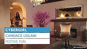 Playboy Candace Leilani Strips and Rips Clothes