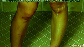 super cute brunette teen 18+ enjoys hot shower 🛁