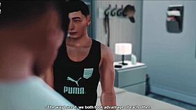 Virtual ride - tricked asian virgin gets deepthroat blowjob and rides in 3d reality