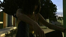 Brunette Teases With Subtle Blowjob Hints.