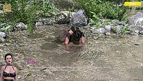 Exploring Rosewater Manor in this anime game.