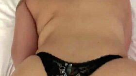 Indian girlfriend bends over for doggy creampie